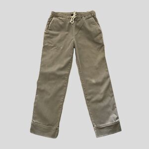 James Perse Neutral Green Stretch Cotton Twill Pull On Casual Pants 1 S